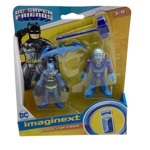 Imaginext DC Super Friends Batman & Mr. Freeze Figures Ages 3-8 Fisher-Price NEW